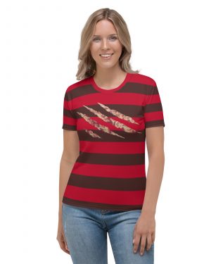 Freddy Nightmare Serial Killer Cosplay Costume Women’s T-shirt