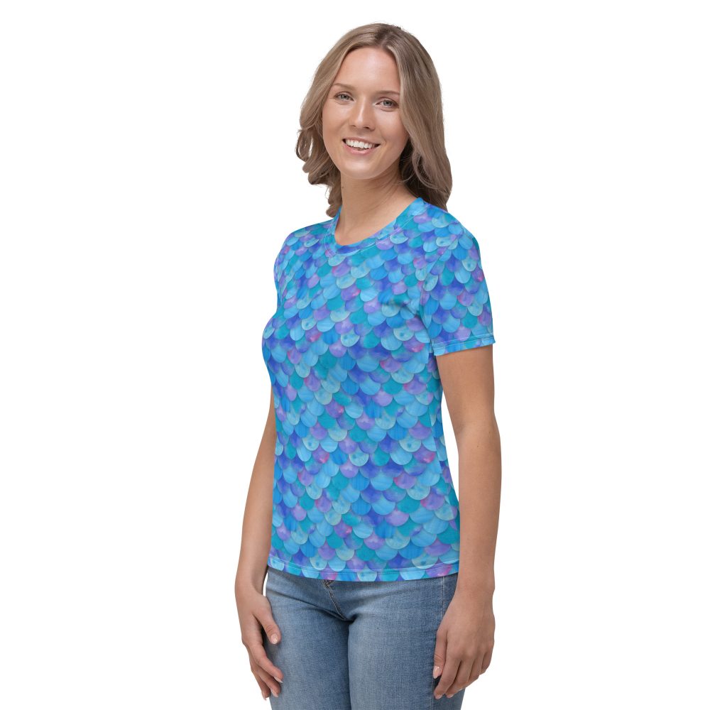 Sea Monster Mermaid Halloween Cosplay Costume Women's T-shirt - Image 3
