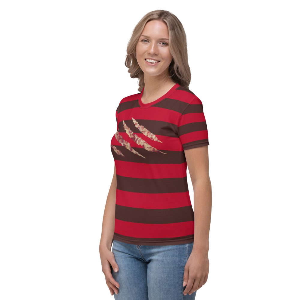 Freddy Nightmare Serial Killer Cosplay Costume Women's T-shirt - Image 3