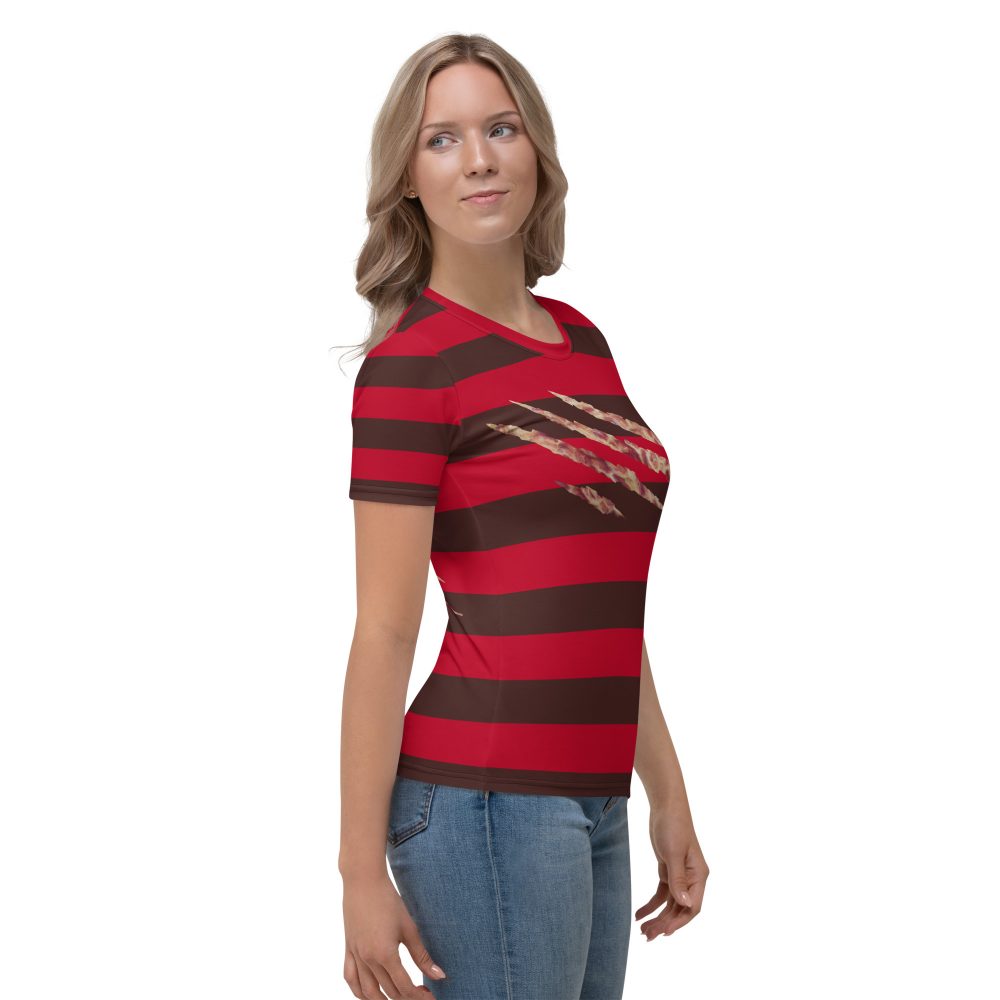 Freddy Nightmare Serial Killer Cosplay Costume Women's T-shirt - Image 4