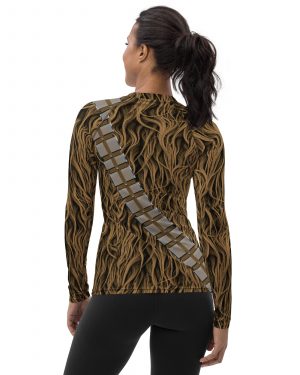 Chewbacca Chewie Halloween Cosplay Costume Women’s Rash Guard