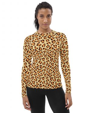Leopard Jaguar Halloween Cosplay Costume Women’s Rash Guard