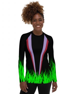 Maleficent Halloween Cosplay Costume Women’s Rash Guard