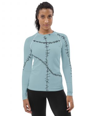 Sally Ragdoll Costume Halloween Cosplay Women’s Rash Guard