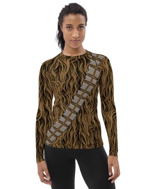Chewbacca Chewie Halloween Cosplay Costume Women’s Rash Guard