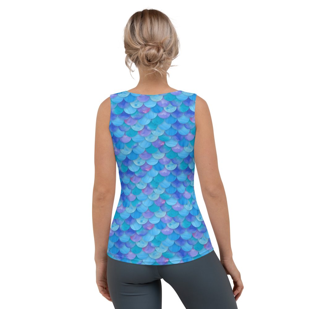 Sea Monster Mermaid Halloween Cosplay Costume Tank Top - Image 2