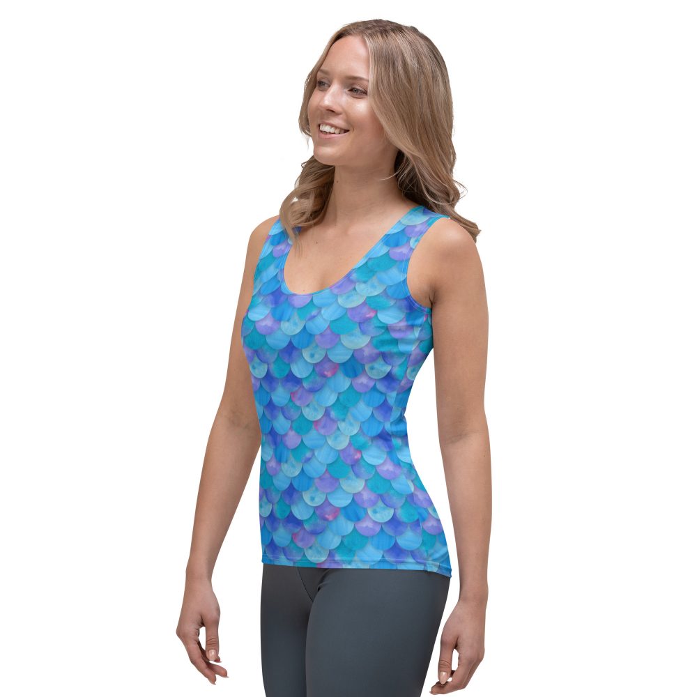 Sea Monster Mermaid Halloween Cosplay Costume Tank Top - Image 3