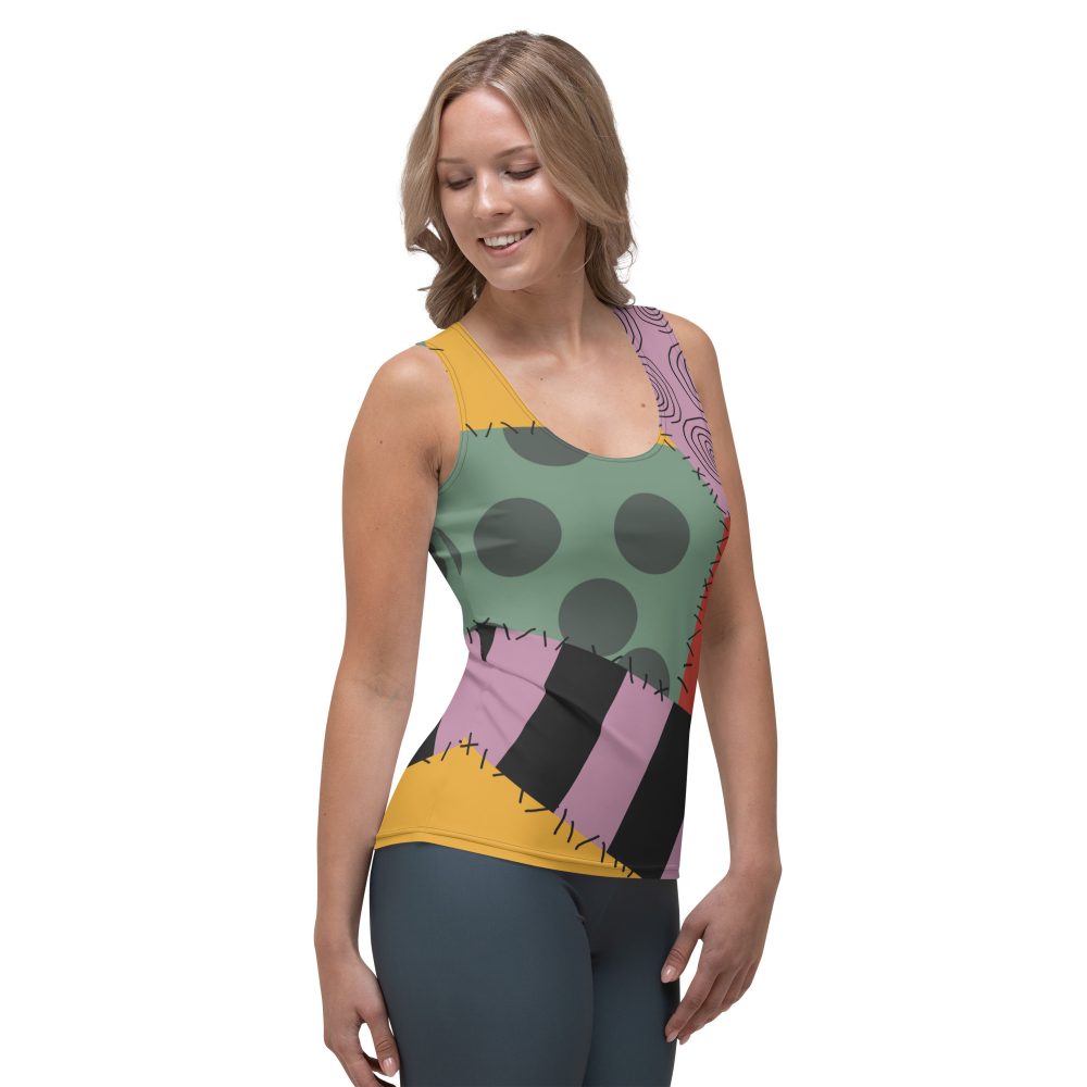 Nightmare Sally Halloween Cosplay Costume Tank Top - Image 4