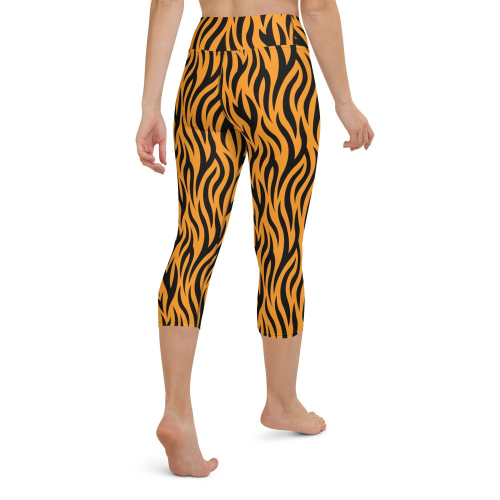 Tiger Rajah Halloween Cosplay Costume Yoga Capri Leggings - Image 6