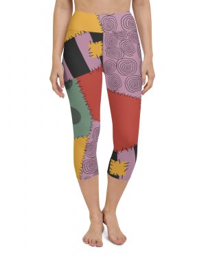 Nightmare Sally Halloween Cosplay Costume Yoga Capri Leggings