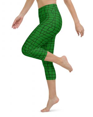 Alligator – Crocodile Halloween Cosplay Costume Yoga Capri Leggings
