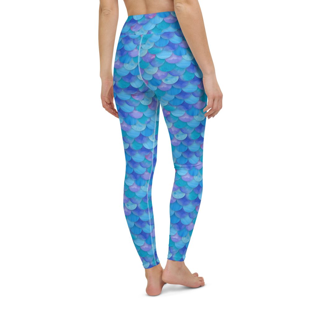 Sea Monster Mermaid Halloween Cosplay Costume Yoga Leggings - Image 6
