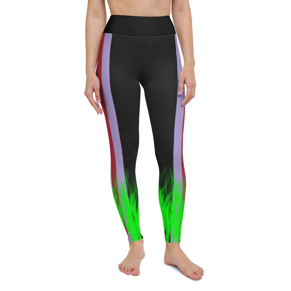 Maleficent Halloween Cosplay Costume Yoga Leggings - Image 2