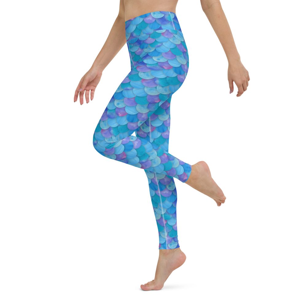 Sea Monster Mermaid Halloween Cosplay Costume Yoga Leggings - Image 2