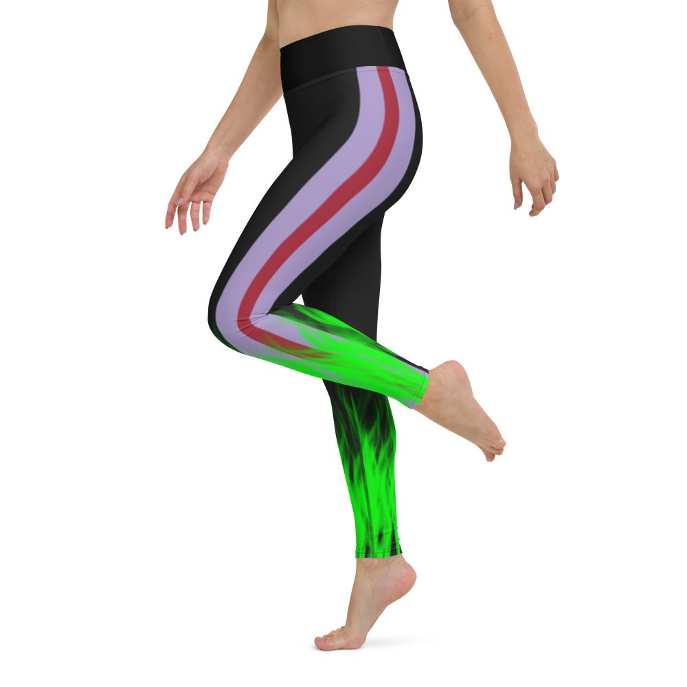 Maleficent Halloween Cosplay Costume Yoga Leggings - Image 3