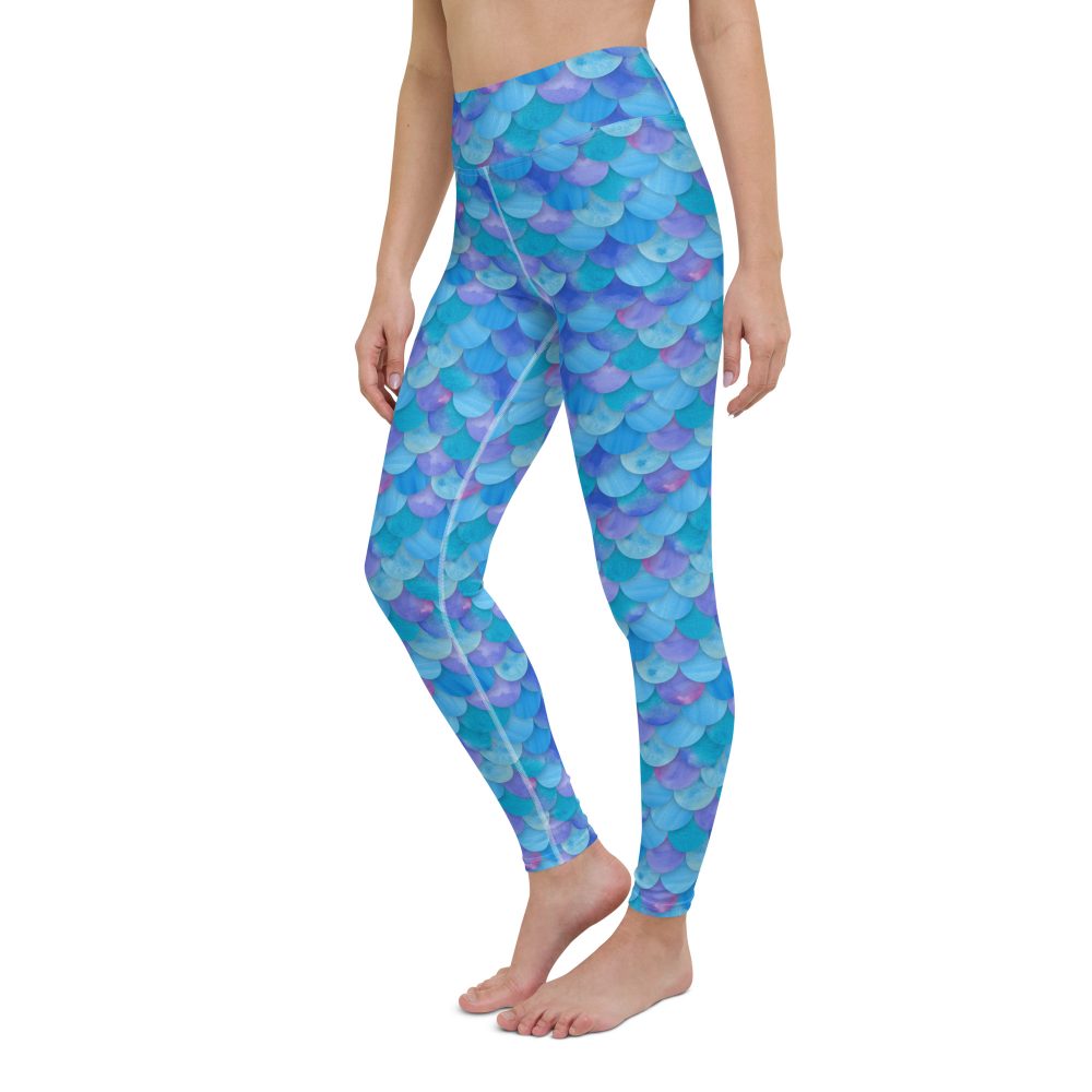 Sea Monster Mermaid Halloween Cosplay Costume Yoga Leggings - Image 3