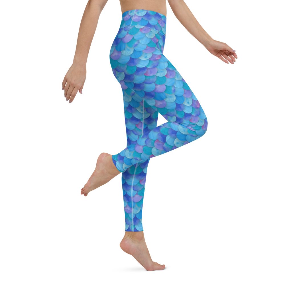 Sea Monster Mermaid Halloween Cosplay Costume Yoga Leggings - Image 4