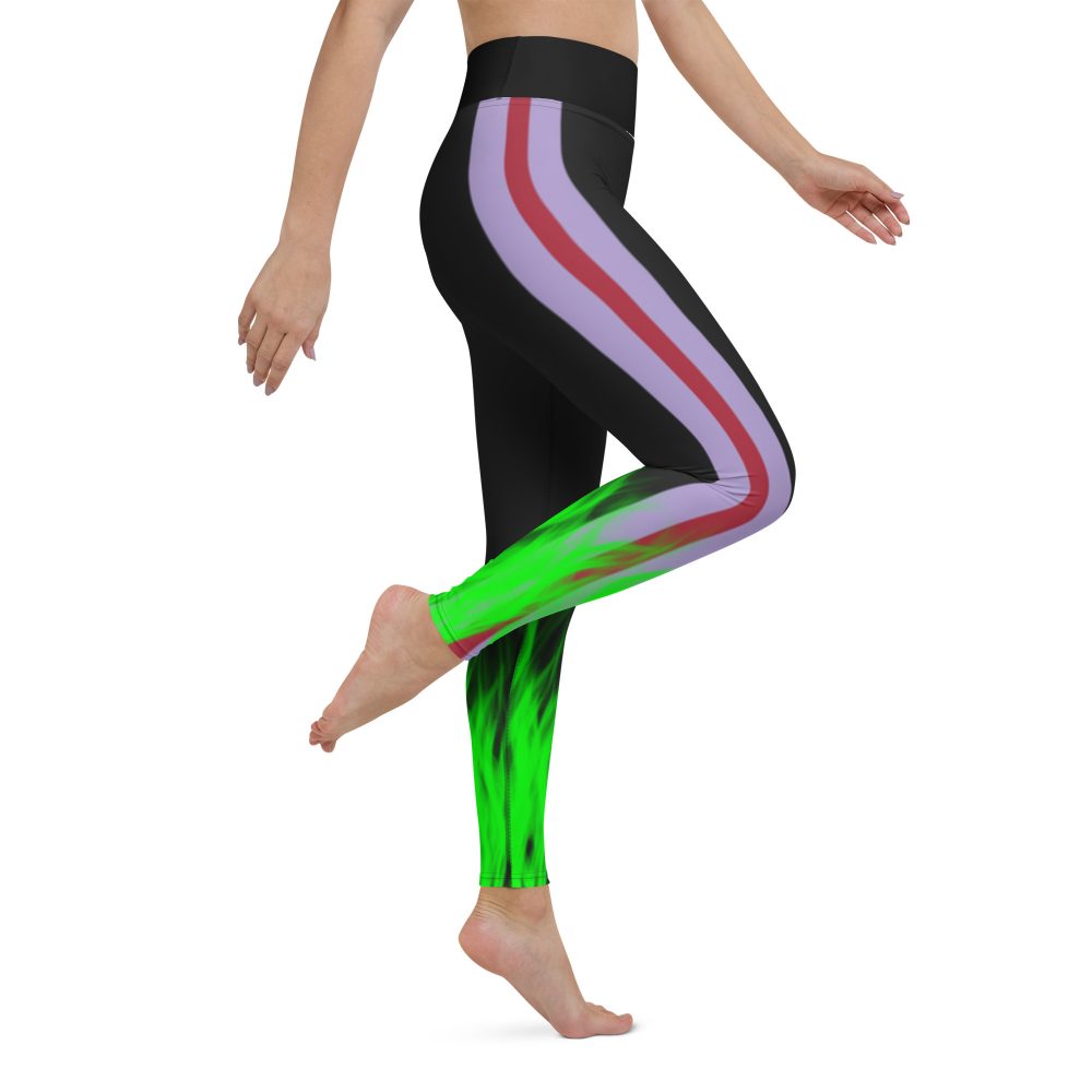 Maleficent Halloween Cosplay Costume Yoga Leggings - Image 4