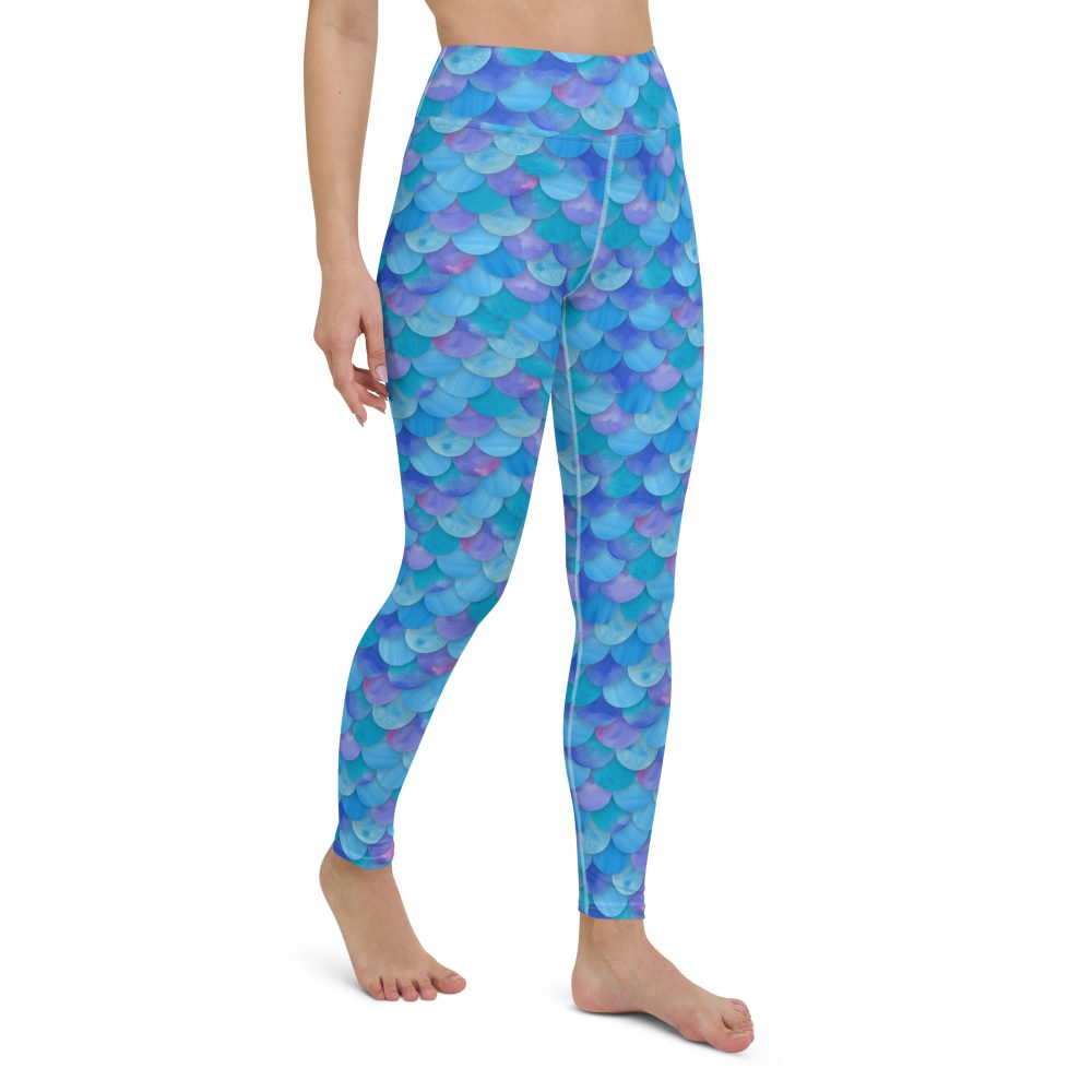 Sea Monster Mermaid Halloween Cosplay Costume Yoga Leggings - Image 5