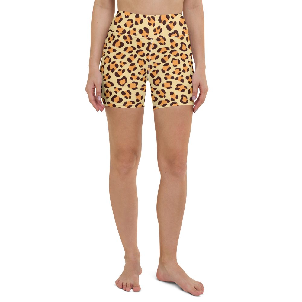 Leopard Jaguar Halloween Cosplay Costume Yoga Shorts