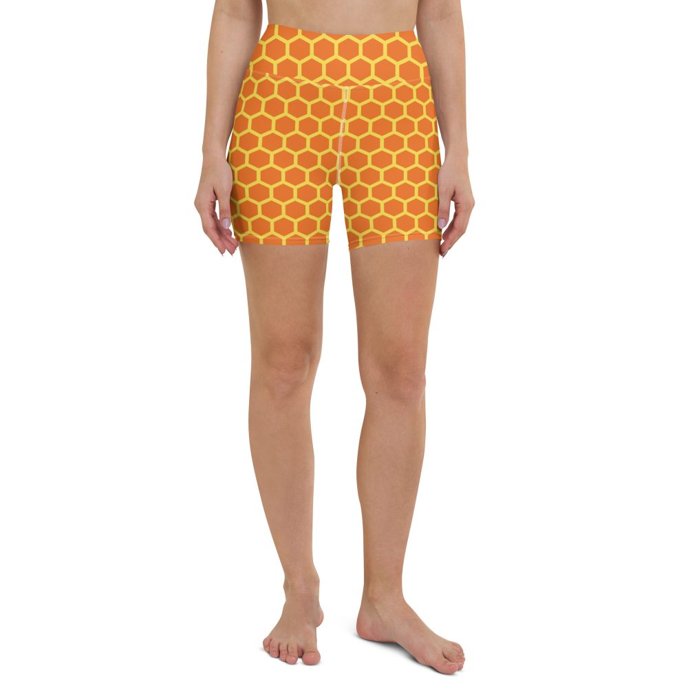 Honey Comb Halloween Cosplay Costume Yoga Shorts