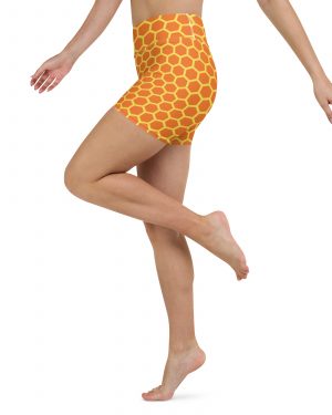 Honey Comb Halloween Cosplay Costume Yoga Shorts