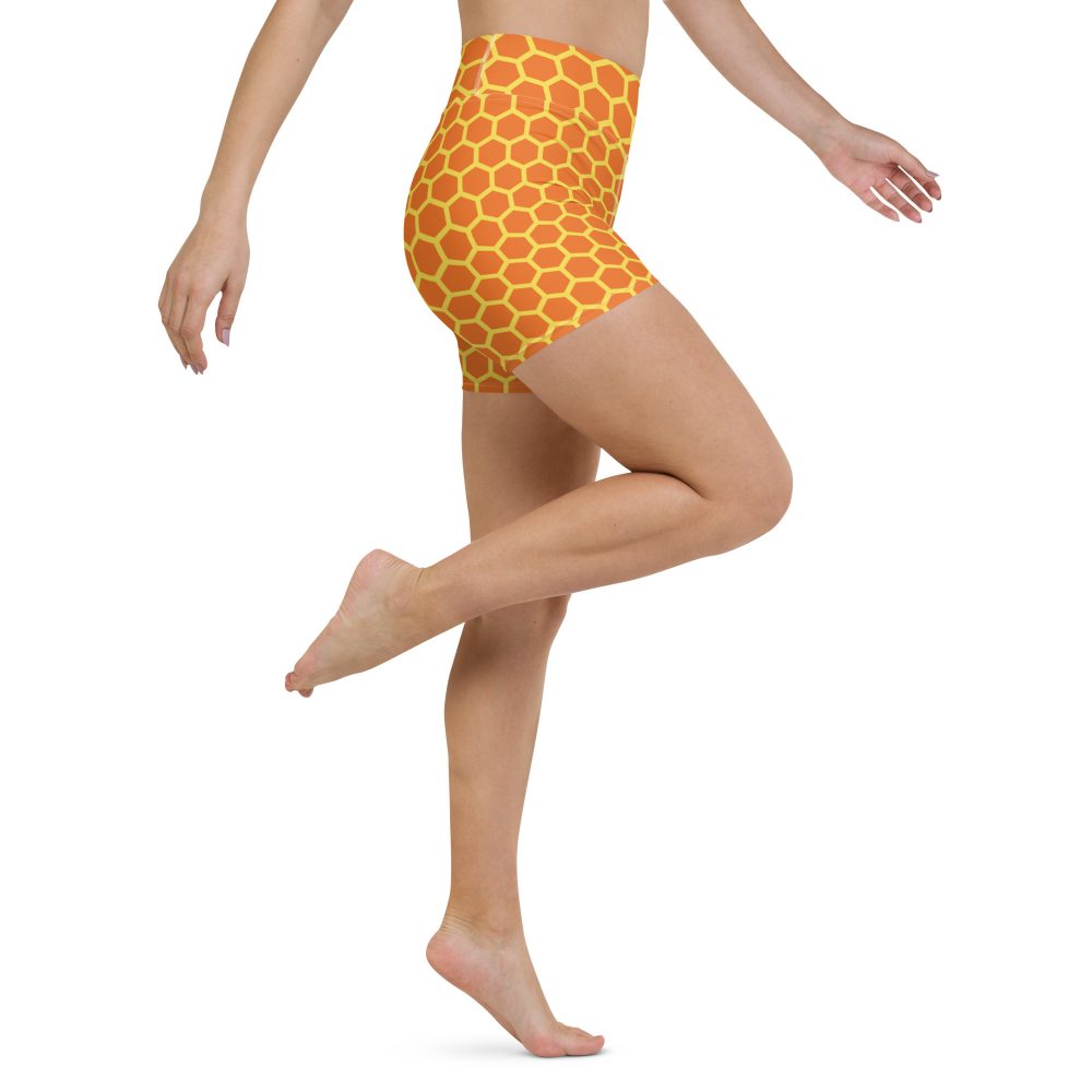 Honey Comb Halloween Cosplay Costume Yoga Shorts - Image 4