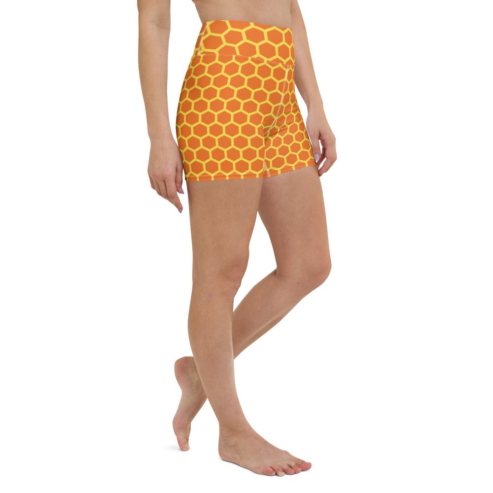 Honey Comb Halloween Cosplay Costume Yoga Shorts - Image 5