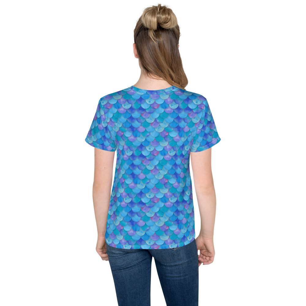 Sea Monster Mermaid Halloween Cosplay Costume Youth T-shirt - Image 2