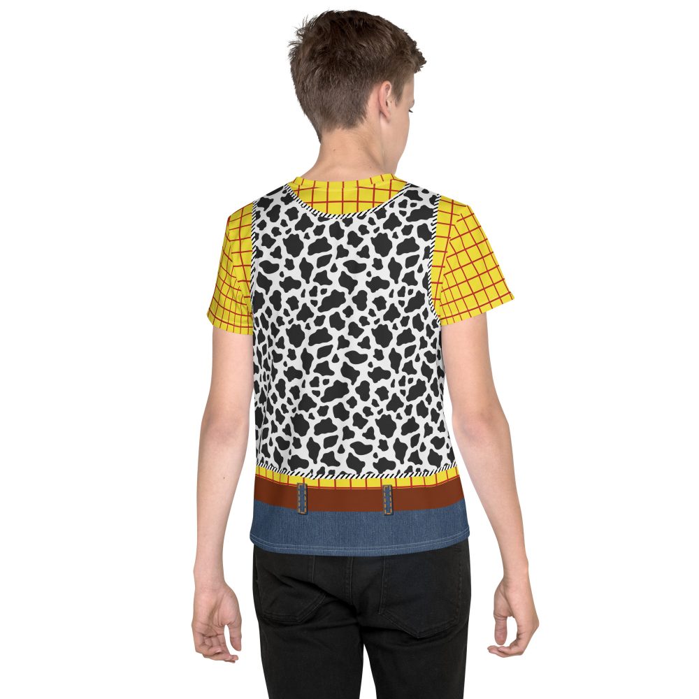 Sheriff Cowboy Woody Cosplay Halloween Costume Youth T-Shirt - Image 2
