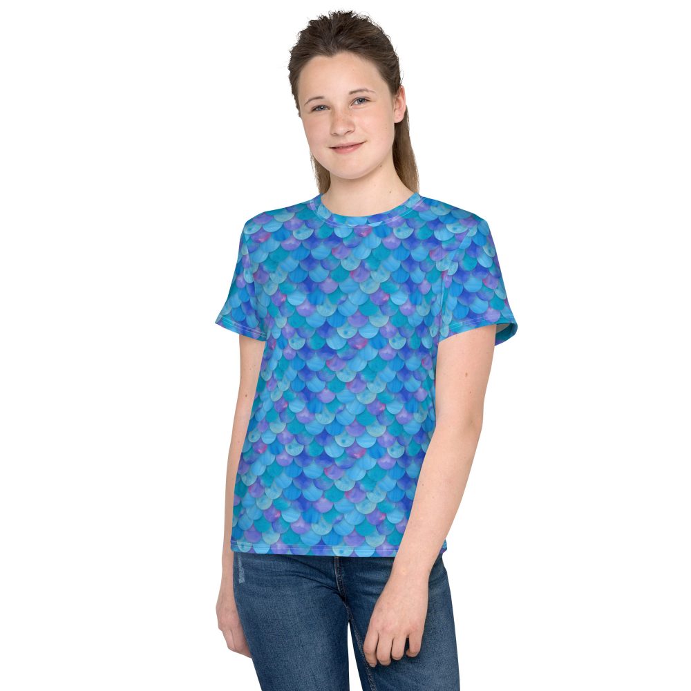 Sea Monster Mermaid Halloween Cosplay Costume Youth T-shirt