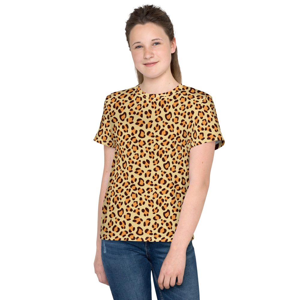 Leopard Jaguar Halloween Cosplay Costume Youth T-shirt