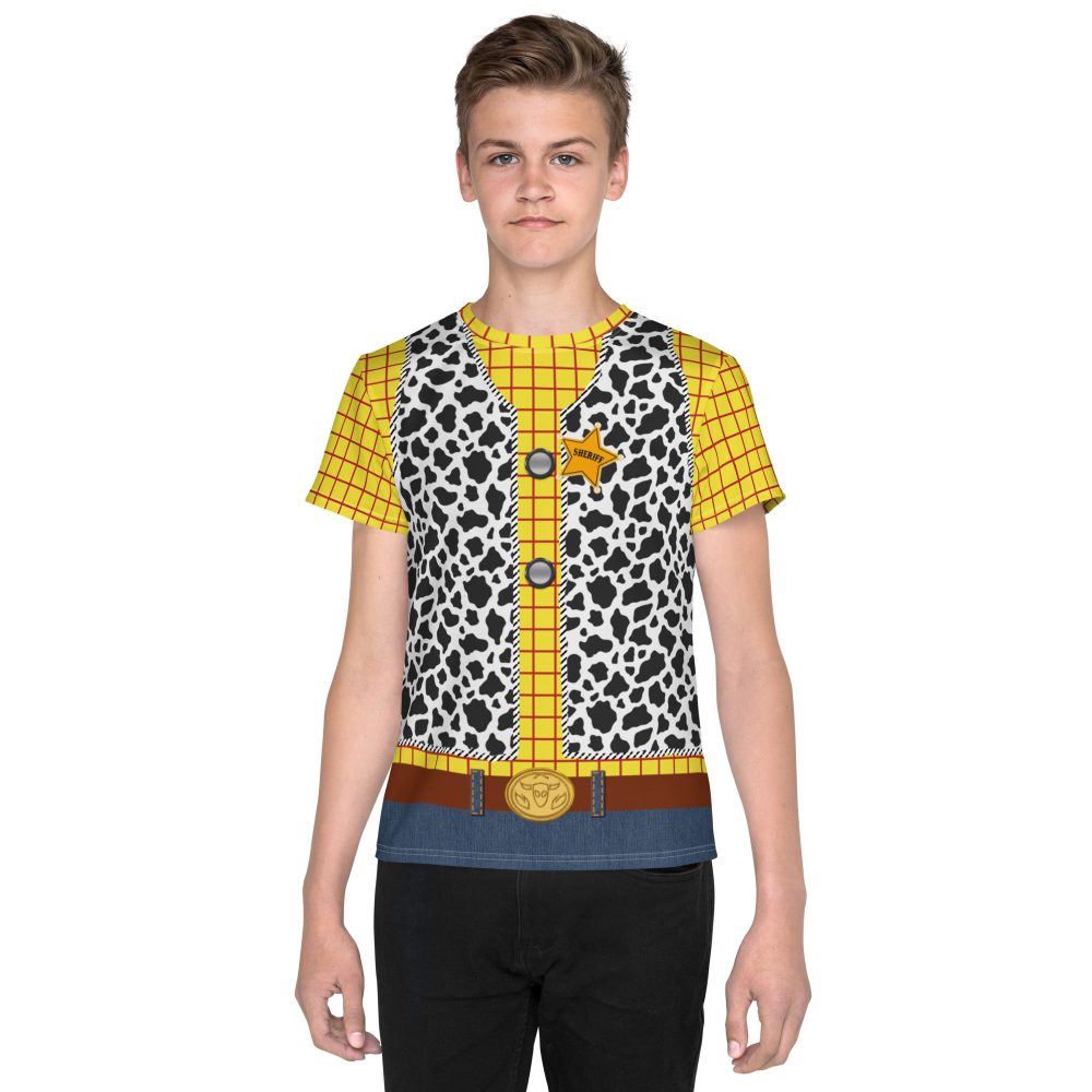 Sheriff Cowboy Woody Cosplay Halloween Costume Youth T-Shirt