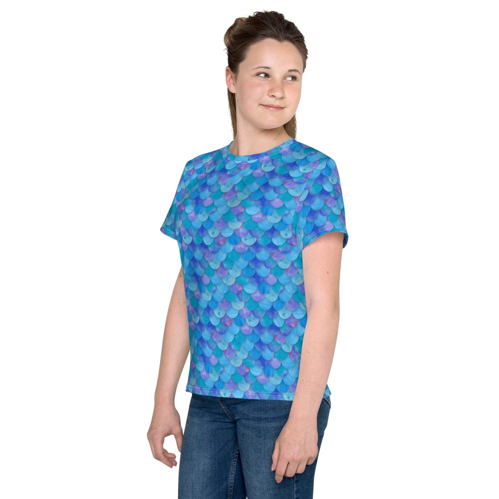Sea Monster Mermaid Halloween Cosplay Costume Youth T-shirt - Image 4