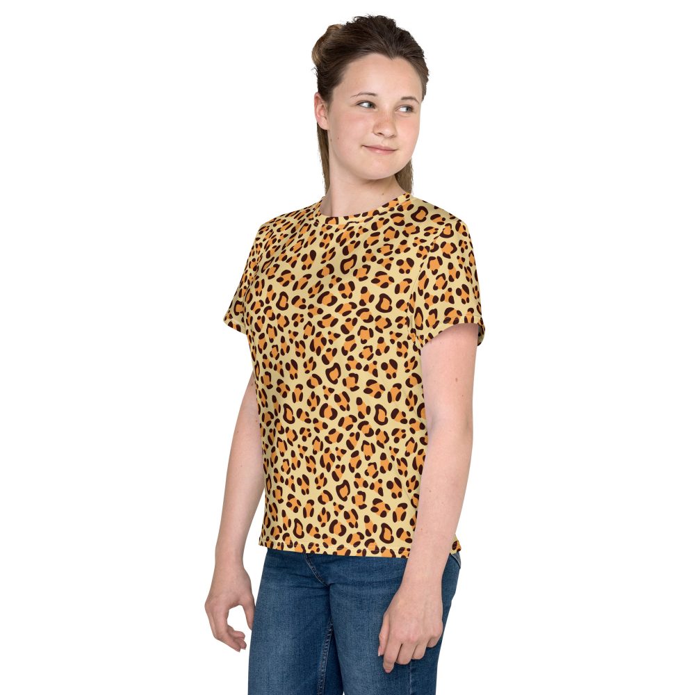 Leopard Jaguar Halloween Cosplay Costume Youth T-shirt - Image 4