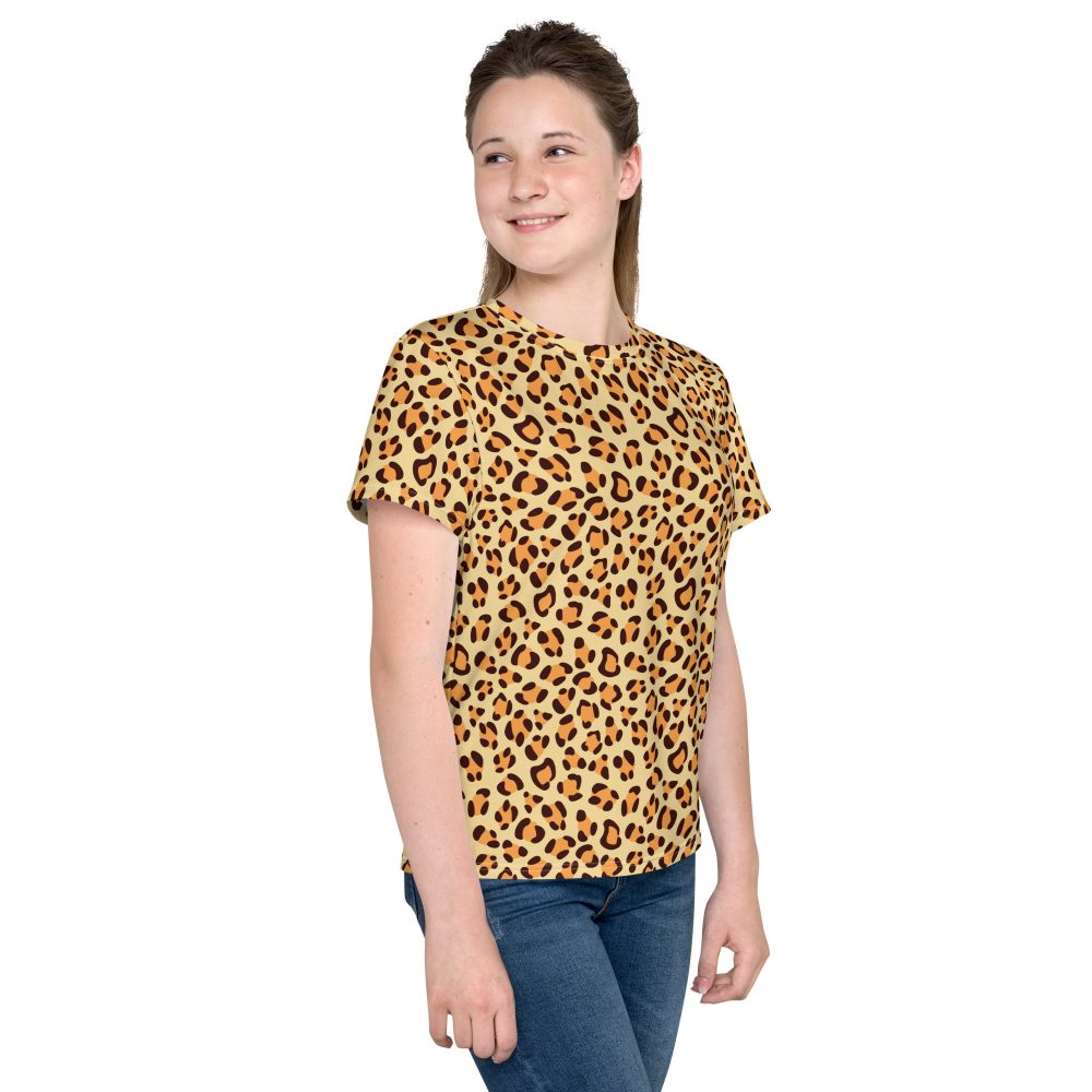 Leopard Jaguar Halloween Cosplay Costume Youth T-shirt - Image 3