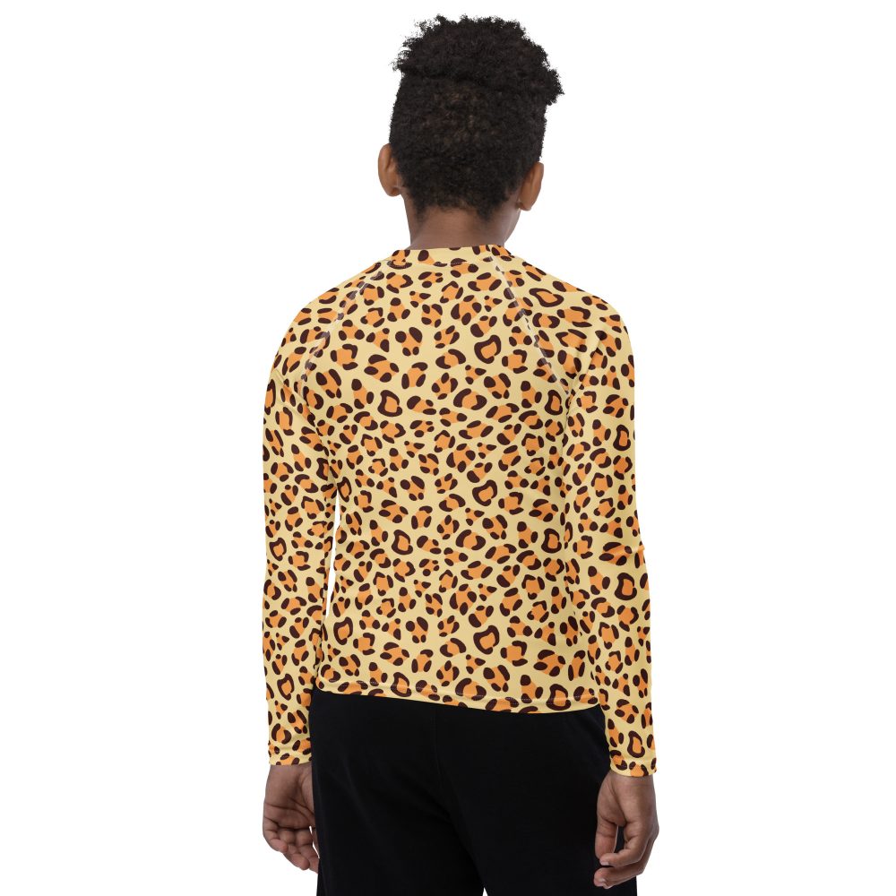Leopard Jaguar Halloween Cosplay Costume Youth Rash Guard - Image 2