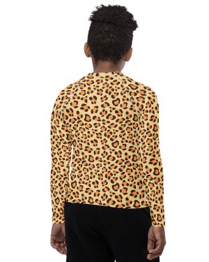 Leopard Jaguar Halloween Cosplay Costume Youth Rash Guard