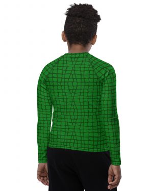 Alligator – Crocodile Halloween Cosplay Costume Youth Rash Guard