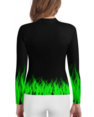 Maleficent Halloween Cosplay Costume Youth Rash Guard