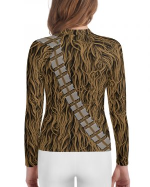 Chewbacca Chewie Halloween Cosplay Costume Youth Rash Guard