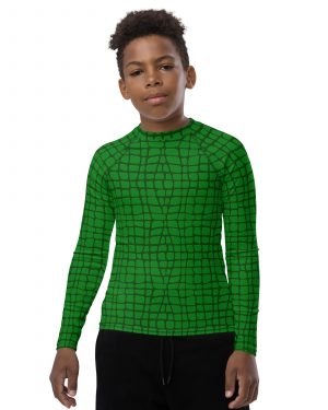 Alligator – Crocodile Halloween Cosplay Costume Youth Rash Guard