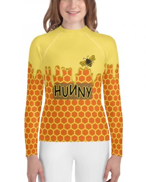 Honey Comb Halloween Cosplay Costume Youth Rash Guard