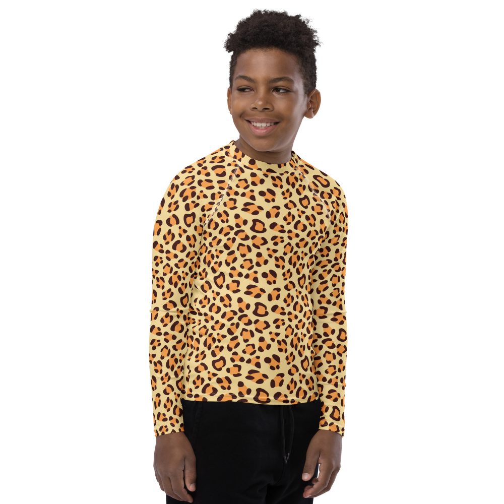 Leopard Jaguar Halloween Cosplay Costume Youth Rash Guard - Image 4