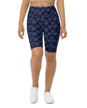 Dragon Cosplay Costume Navy Blue Scales Bike Shorts