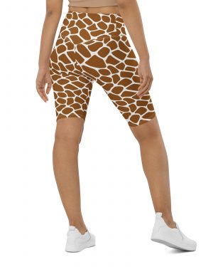 Giraffe Costume Animal Print Safari Halloween Cosplay Bike Shorts