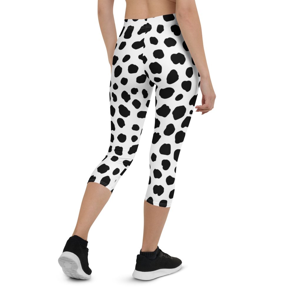 Dalmatian Puppy Dog Cosplay Halloween Costume Capri Leggings - Image 2