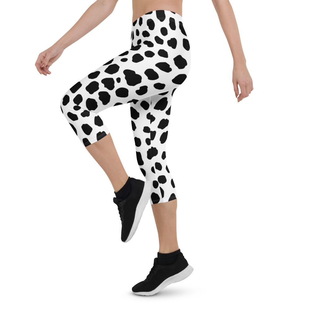 Dalmatian Puppy Dog Cosplay Halloween Costume Capri Leggings - Image 3