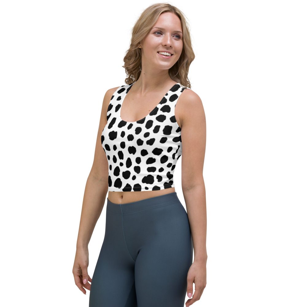 Dalmatian Puppy Dog Cosplay Halloween Costume Crop Top - Image 3
