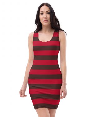 Nightmare Serial Killer Freddy Fitted Bodycon Dress